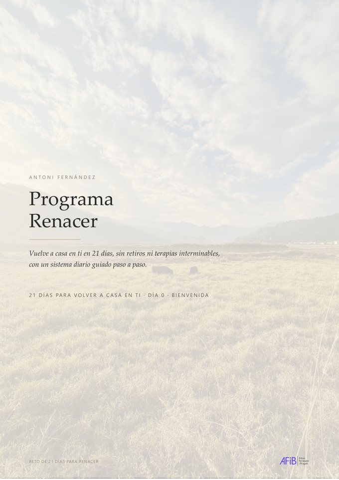 Portada del cuaderno del programa