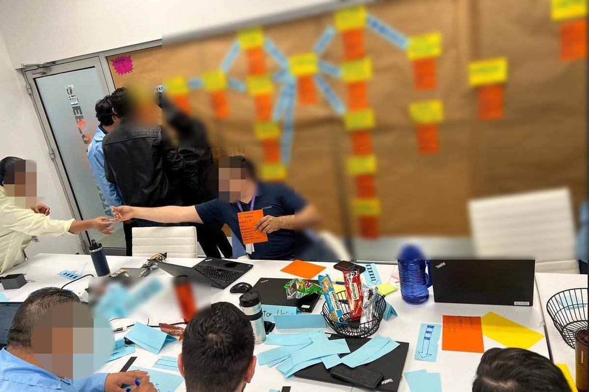 Construcci&oacute;n del mapa de flujo con el equipo